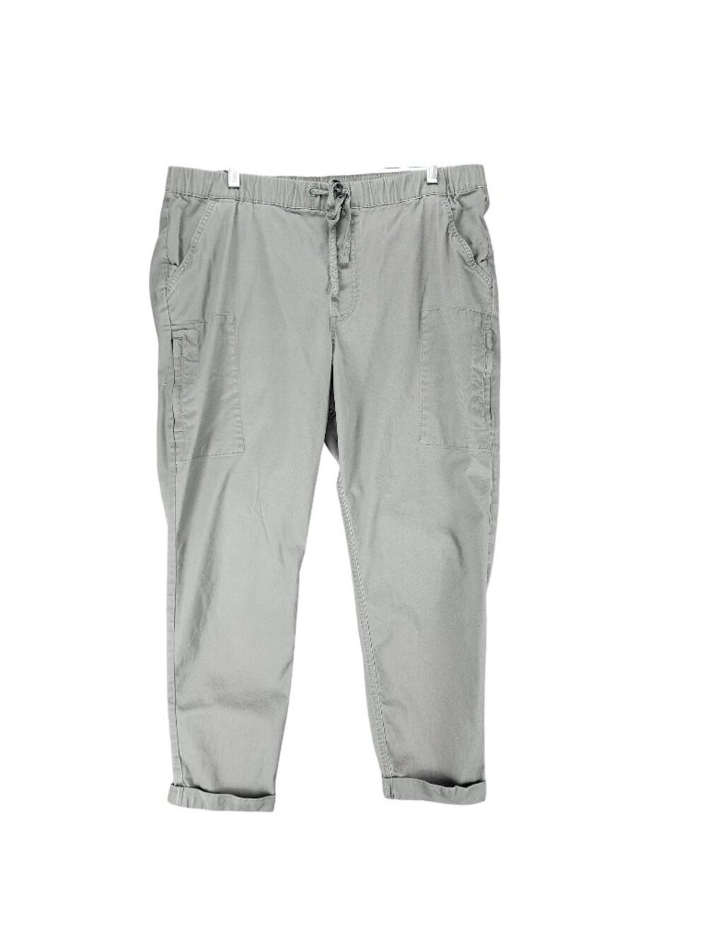 Ocean Coast Pants Womens 14 Sage Green Stretch Mid Rise Ankle